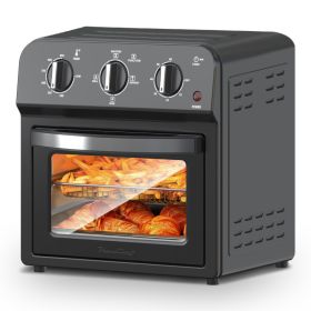 Family Size Air Fryer Toaster Oven Combo,13QT,Hot Air Circulation For Healthy Oil-Free Cooking, Multifunctional Convection Contertop Oven, Adjust (Option: FGA13S)